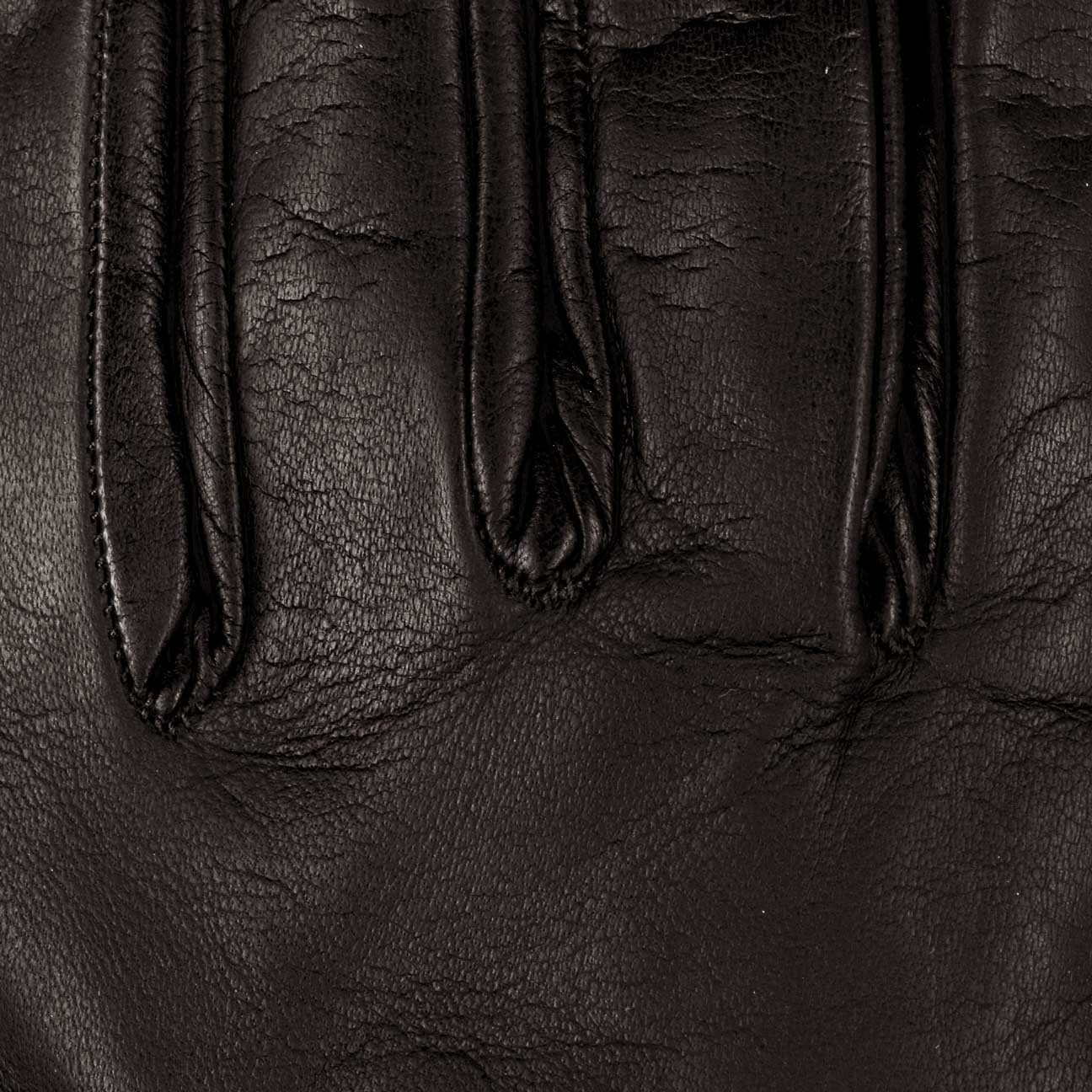Caridei Lederhandschuhe Fingerhandschuhe mit Futter, Made in Italy