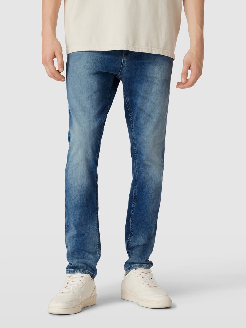 Slim Fit Jeans mit Stretch-Anteil Modell 'Austin' in hellblau