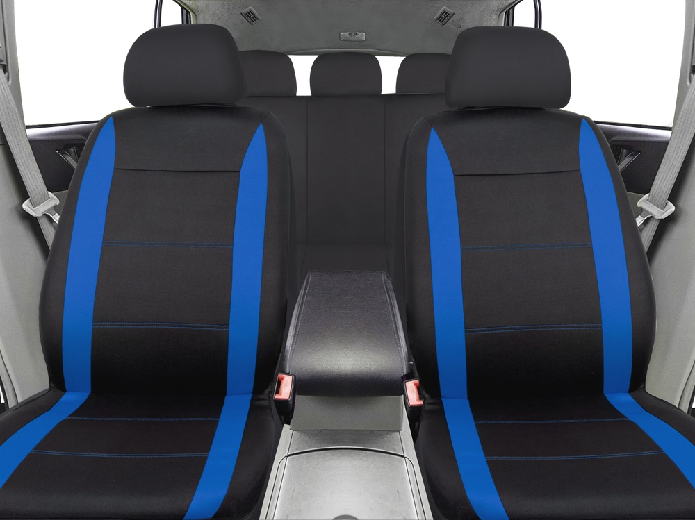 Universal-Sitzbezug-Set schwarz-blau, 9-teilig - ATU