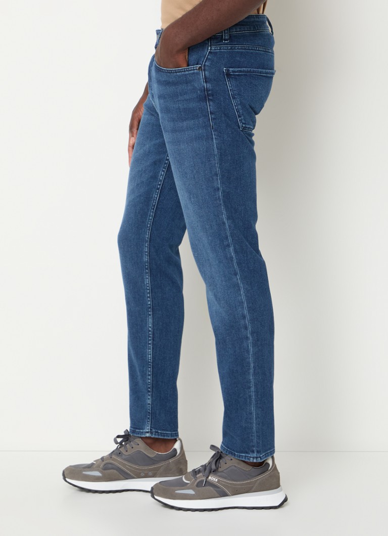 Blugi HUGO BOSS H-Re.Maine Slim-Fit, Decolorare Medie