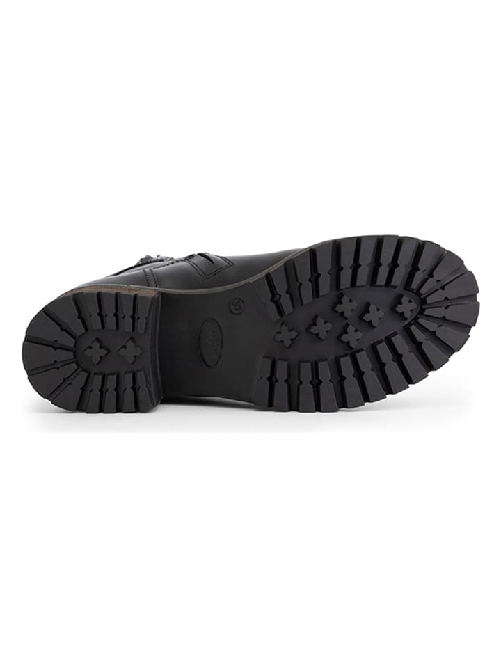 mysa Leder-Stiefeletten in Schwarz günstig kaufen