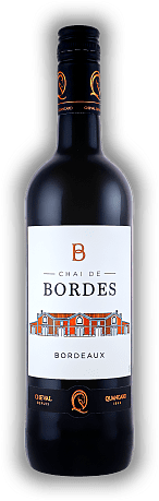 Chai de Bordes-Quancard rouge, Cheval Quancard, 80% Merlot - 20% Cabernet Sauvignon, AC, 2020, Bordeaux rouge  Chai de Bordes-Quancard rouge, Cheval Quancard, 80% Merlot - 20% Cabernet Sauvignon, AC, 2020, Bordeaux rouge  Füllig und gut strukturiert.