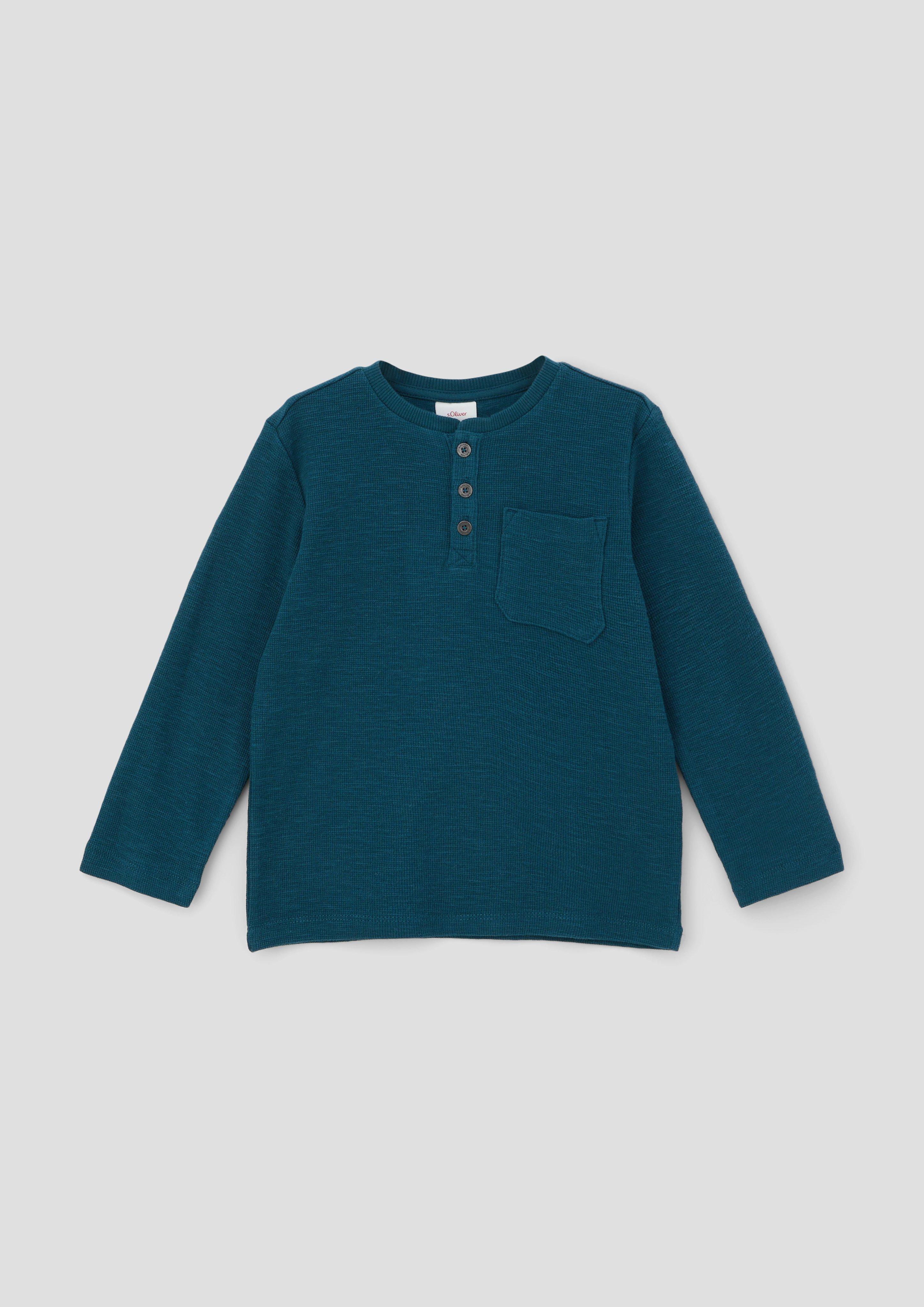 Longsleeve mit Henleyausschnitt  2134107-6904