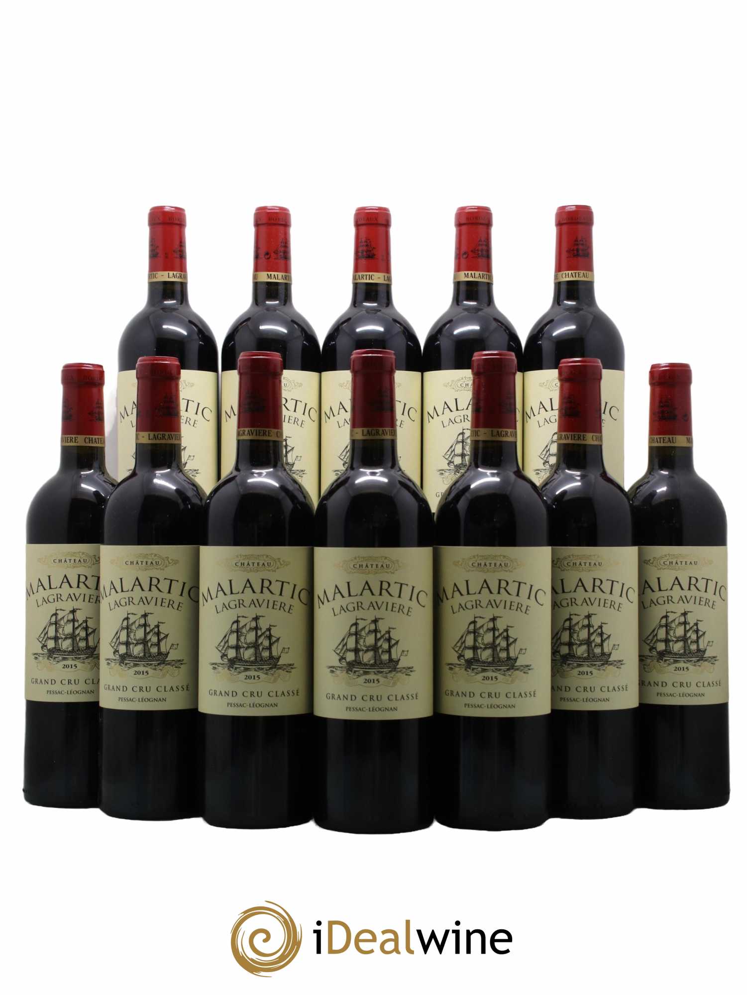 Château Malartic-Lagravière Cru Classé de Graves  2015 - Lot de 12 Bouteilles