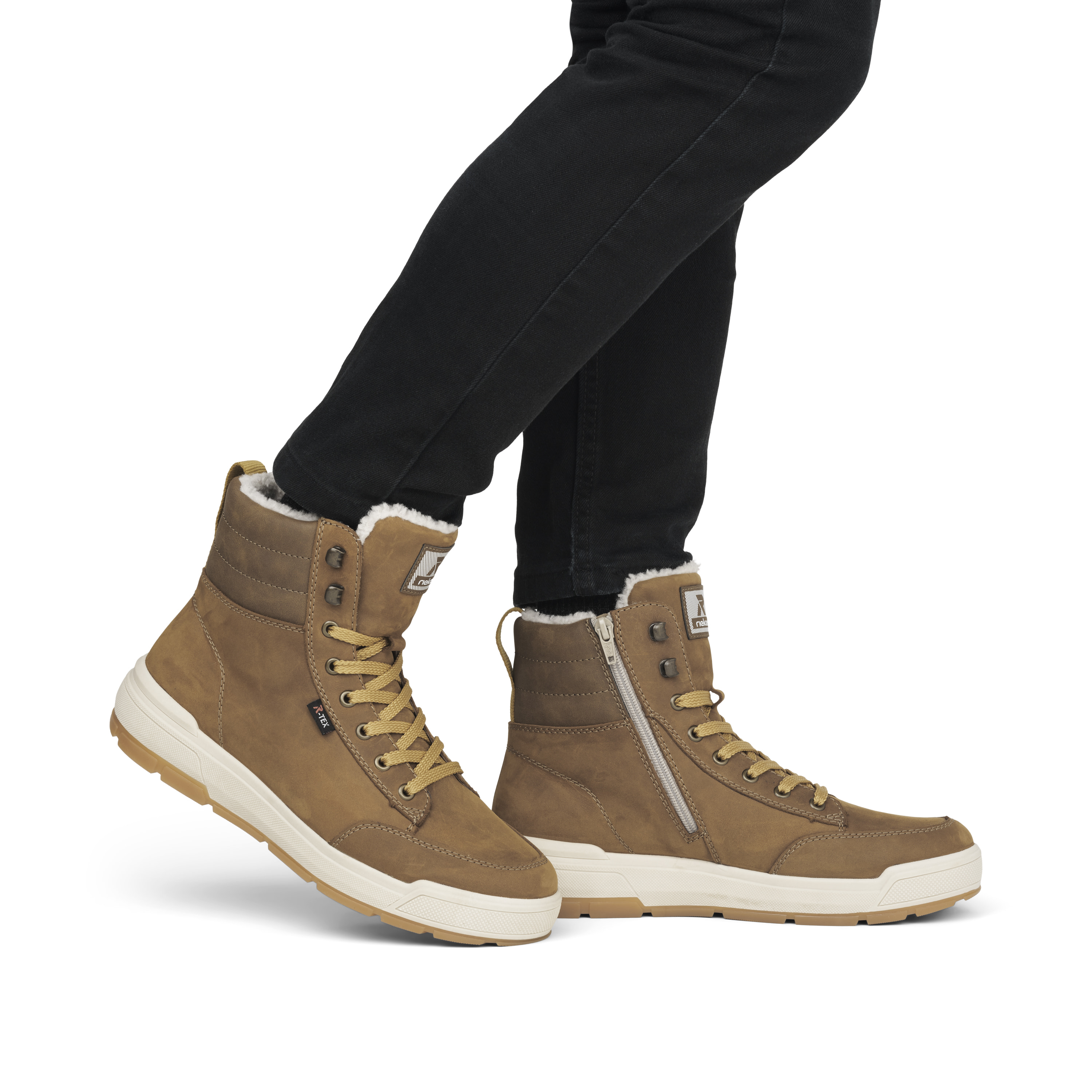 Rieker Herren Sneaker High camel brown