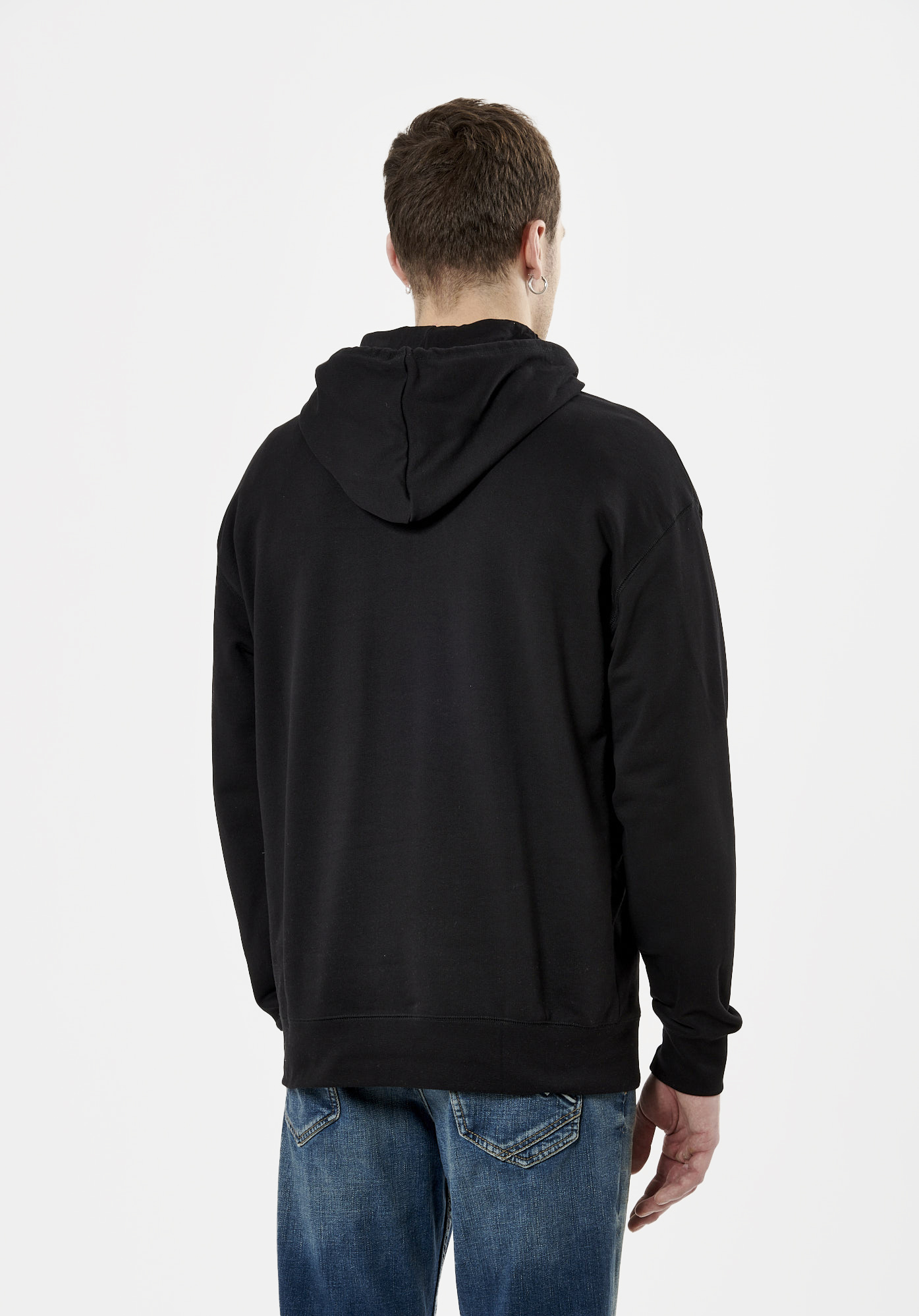 CATCH  Sweat noir Homme en 100% coton