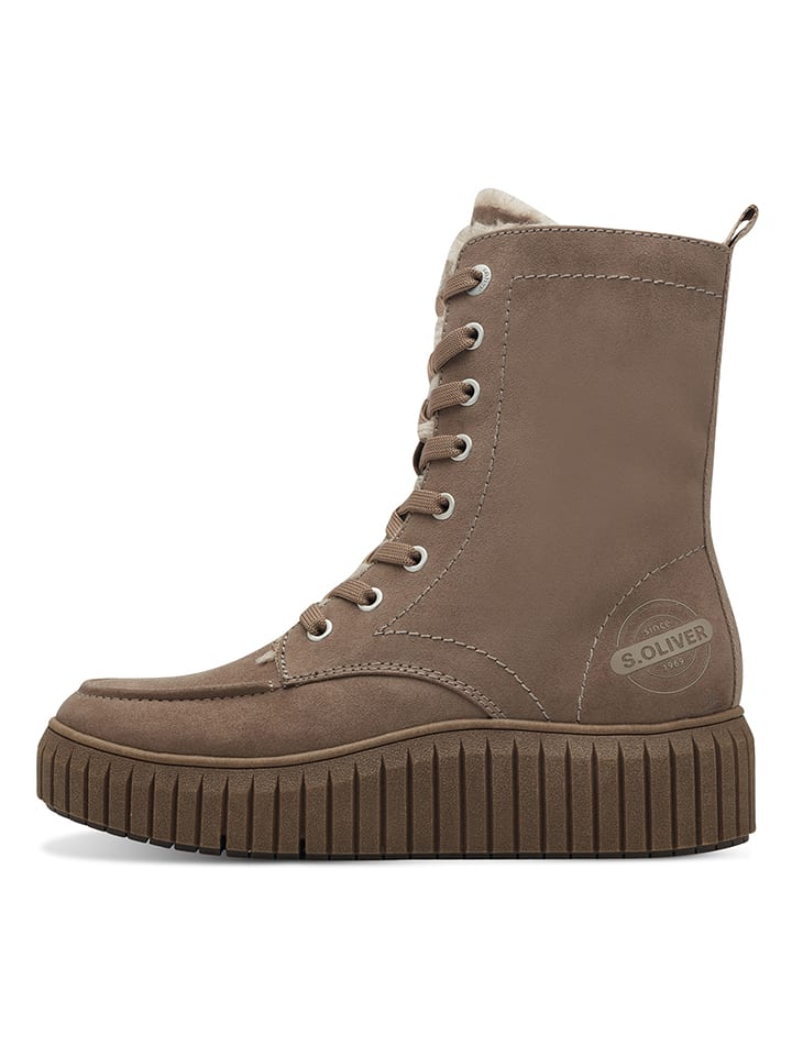 s.Oliver Boots in Taupe günstig kaufen