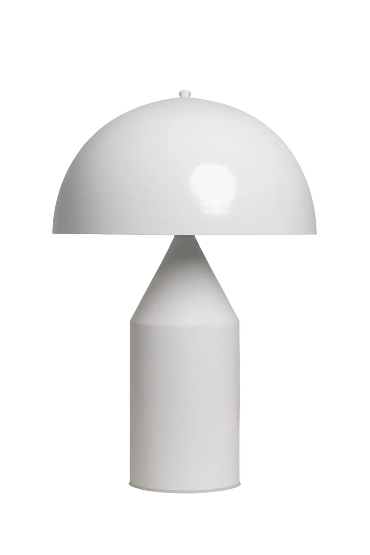 Bamyum  Lipeo Tischlampe Weiß 30cm, Pilzlampe Metalllampe