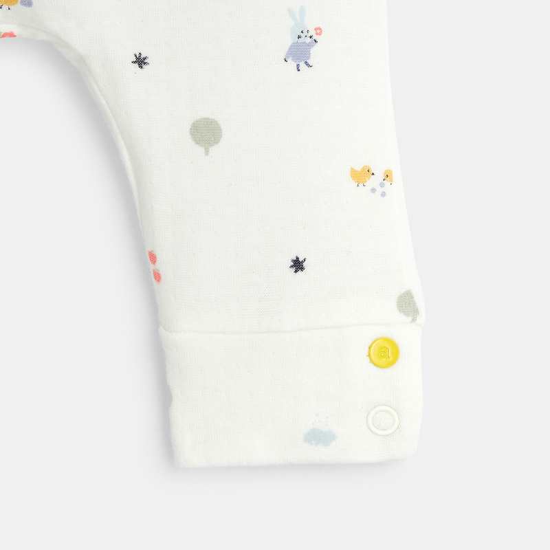 Pantalon confort bébé en maille tubique bio beige Absorba