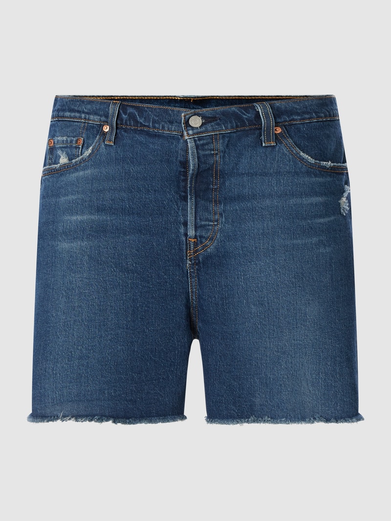 PLUS SIZE High Rise Jeansshorts mit Stretch-Anteil Modell '501™' in jeans