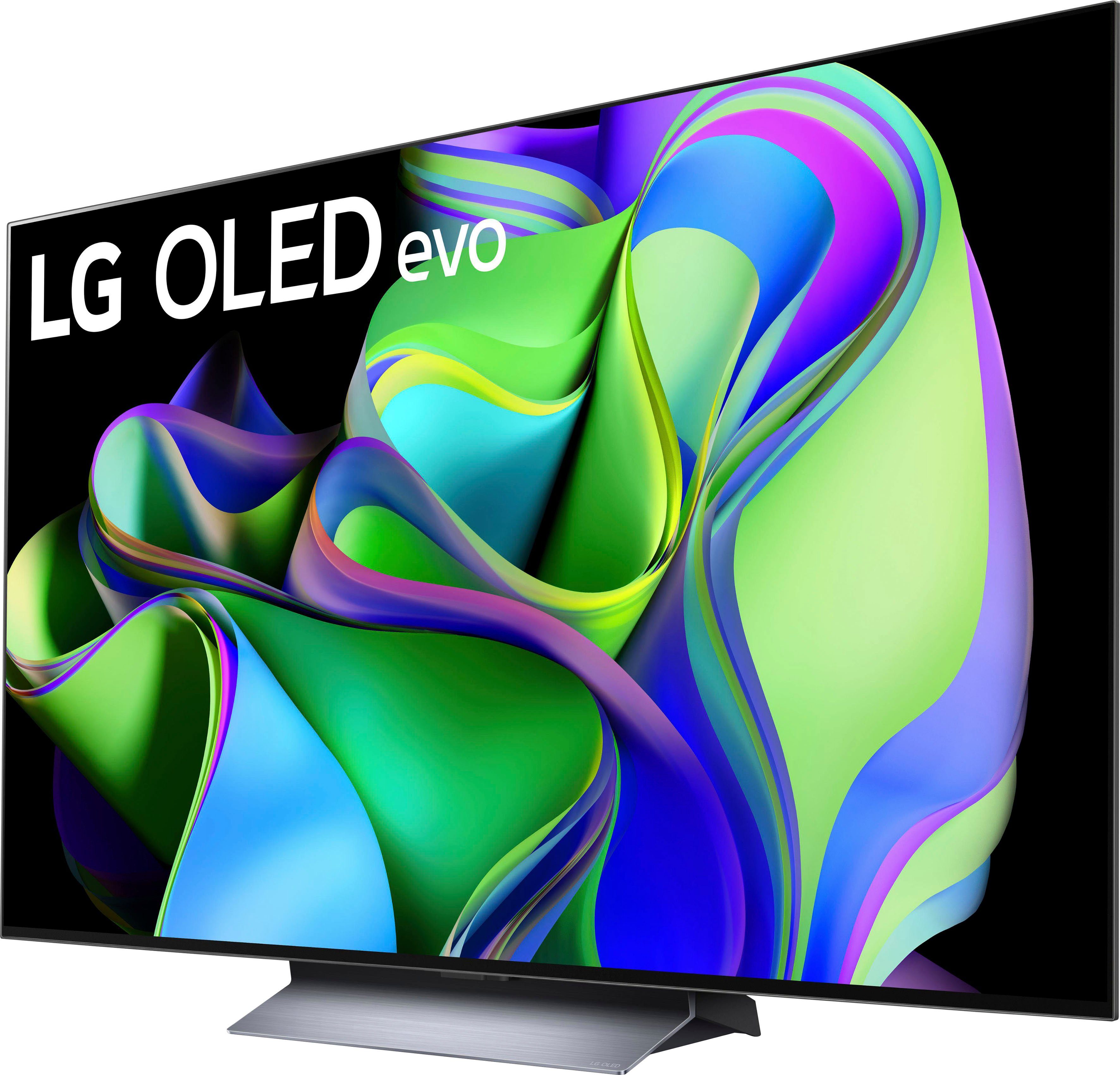 LG OLED55C37LA OLED-Fernseher (139 cm/55 Zoll, 4K Ultra HD, Smart-TV, OLED evo, bis zu 120 Hz, α9 Gen6 4K AI-Prozessor, Twin Triple Tuner)