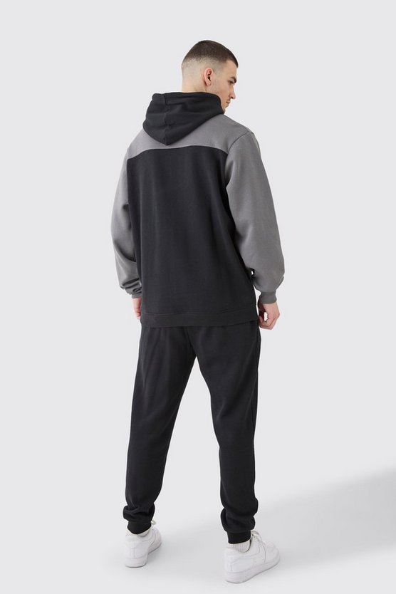 Tall Man Roman Colorblock Trainingsanzug mit Kapuze