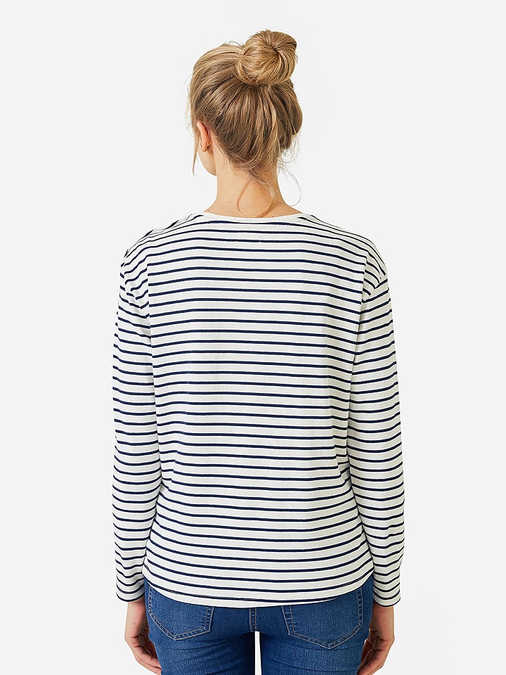 vertbaudet Umstandslongsleeve in Schwarz/ Weiß günstig kaufen