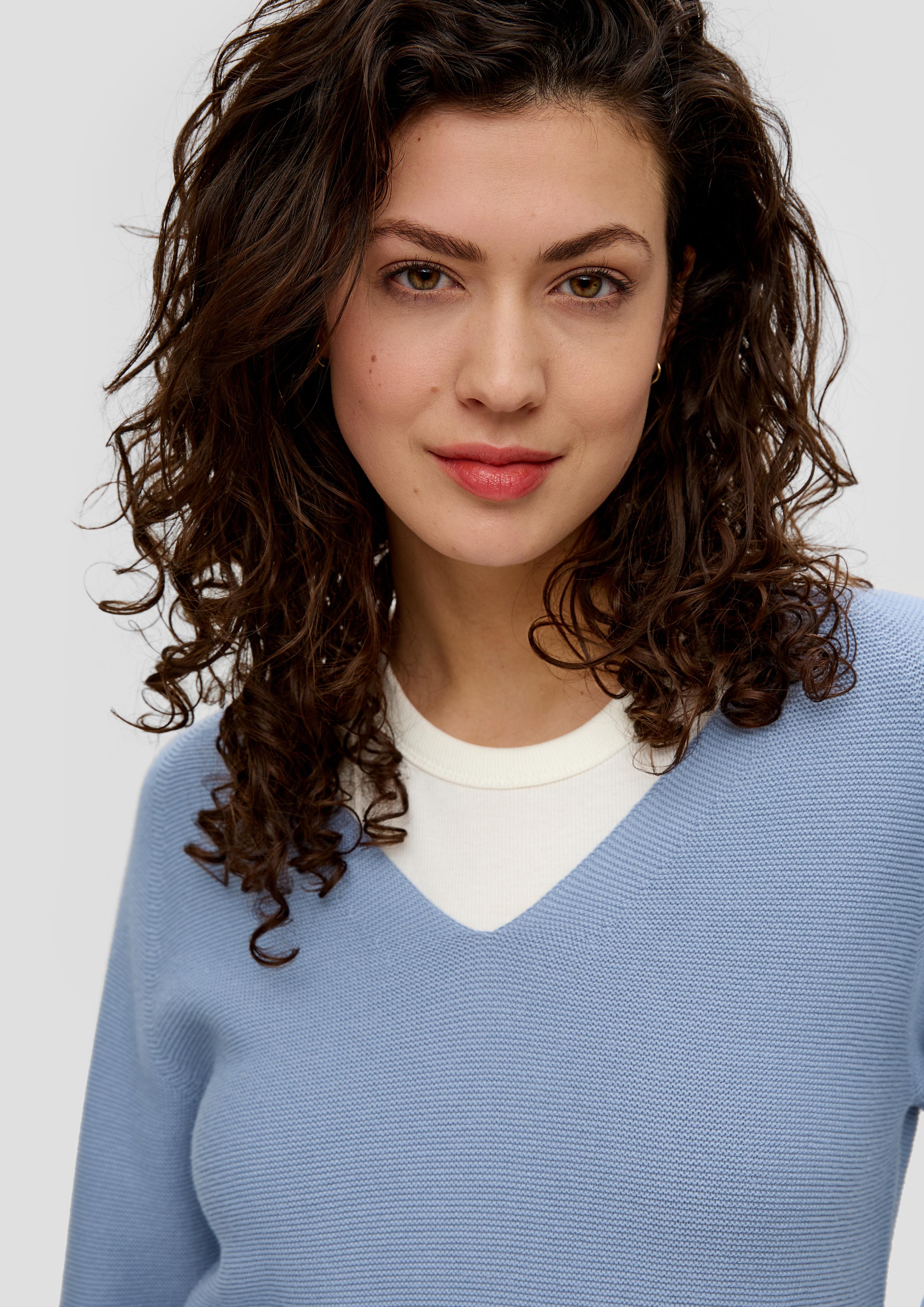 Strickpullover mit V-Ausschnitt  2144153-5271