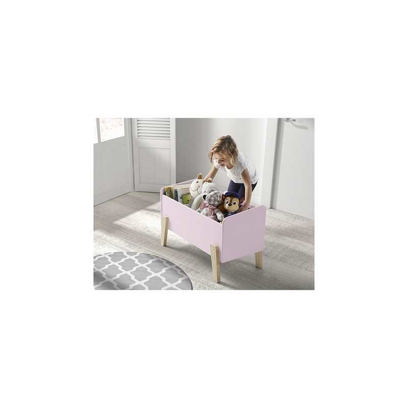Coffre à jouets KIDDY rose