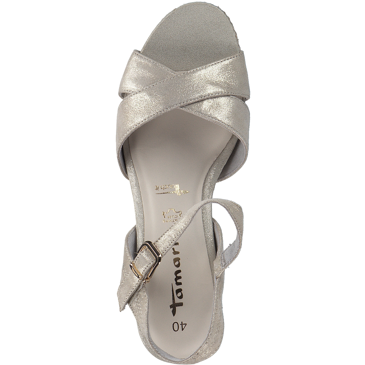 Tamaris 28001, Plateau-Sandaletten, Damen, Grau