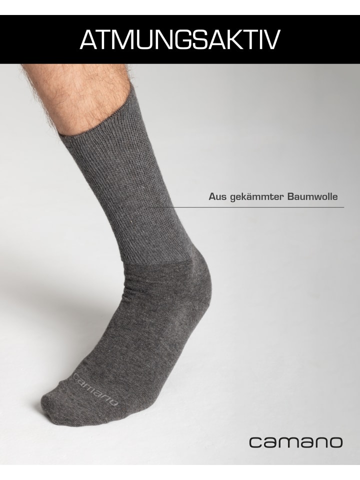 camano Diabetikersocken 4er Pack comfort in anthracite günstig kaufen