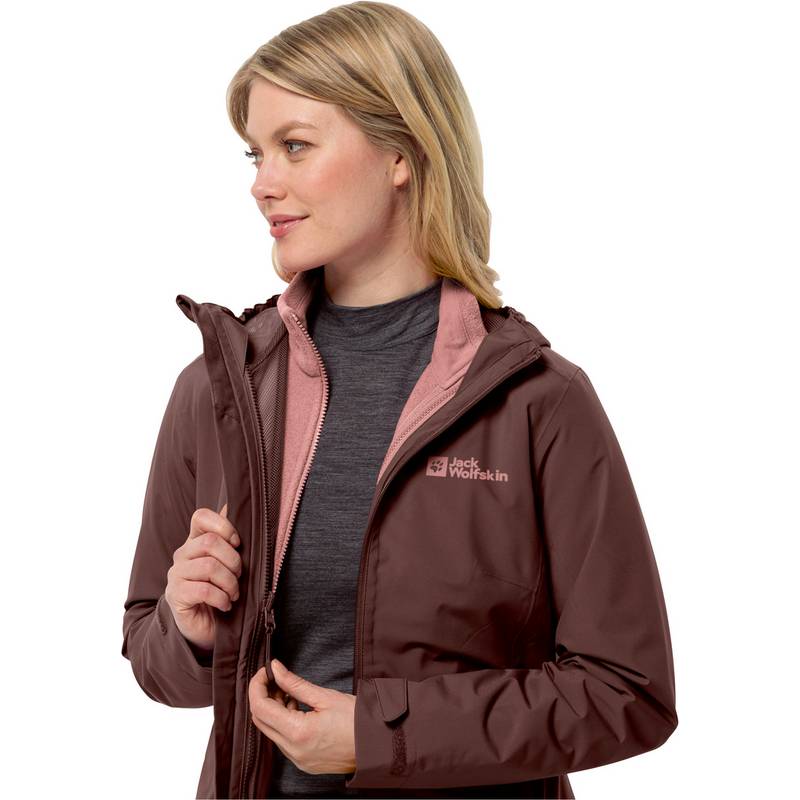 Jack Wolfskin MOONRISE 3IN1 Doppeljacke Damen