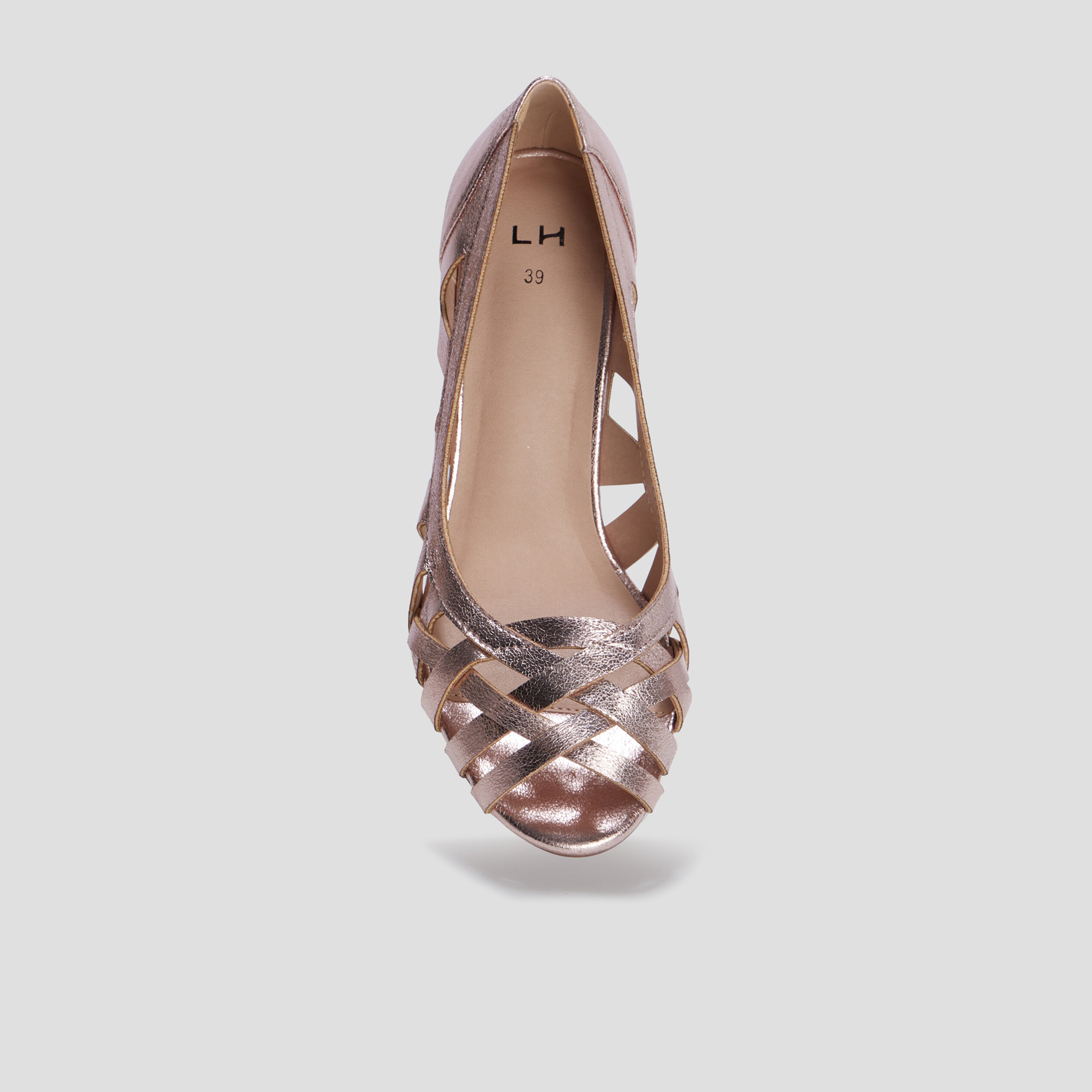 Escarpins à talons métallisés rose champagne femme | La Halle