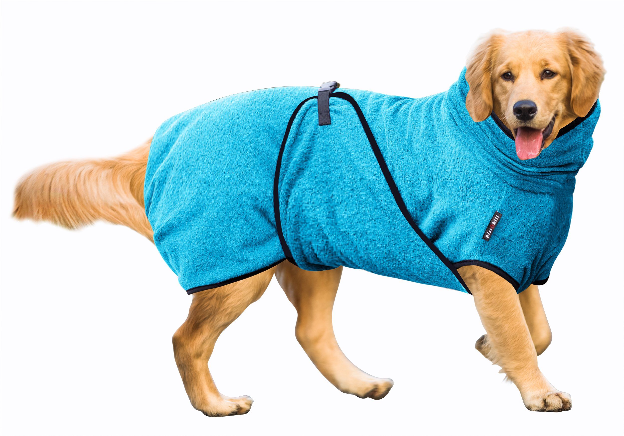 Pisi & Bili Hundebademantel 100% Baumwolle Hundebademantel, Wintermäntel, zum Trocknen