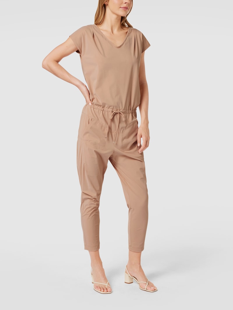 Jumpsuit mit seitlichen Eingrifftaschen Modell GIRA JUMPY in beige