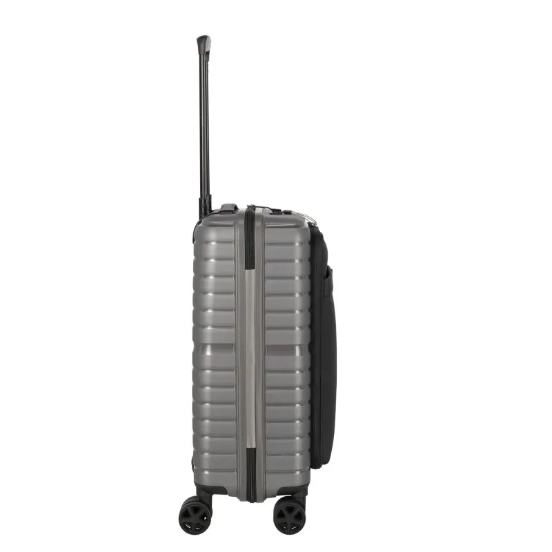 Travelite TRIENT Trolley S (55cm) mit Vortasche (4 Rollen) - Anthrazit