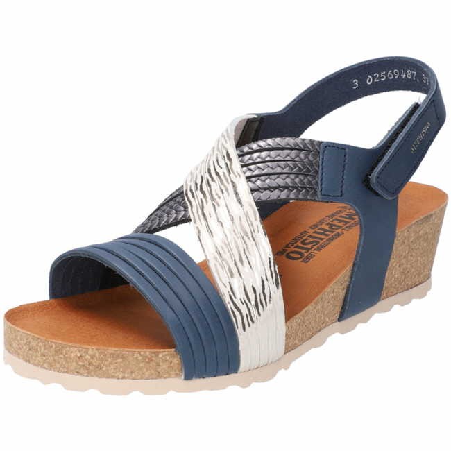MEPHISTO Keilsandalen blau NAVY