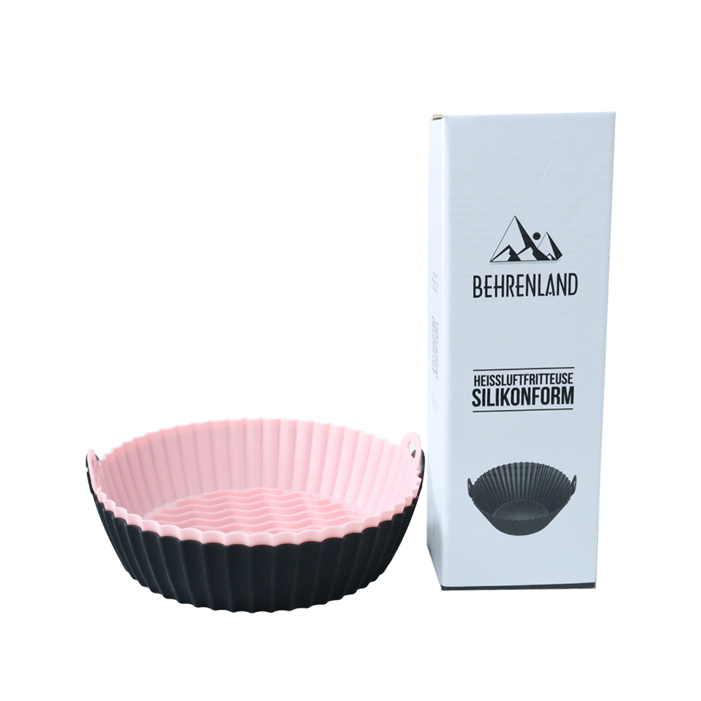 Viwanda Behrenland Silikonform Heißluftfritteuse Silikon Liner für Air Fryer - Silikontopf - wiederverwendbar