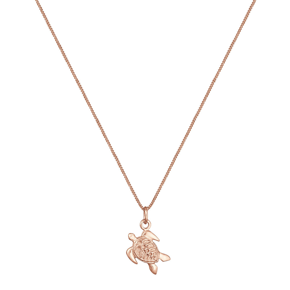 Elli Elli Collier Femmes Char Tortue Pendentif Soleil en Argent Sterling 925 Bijoux
