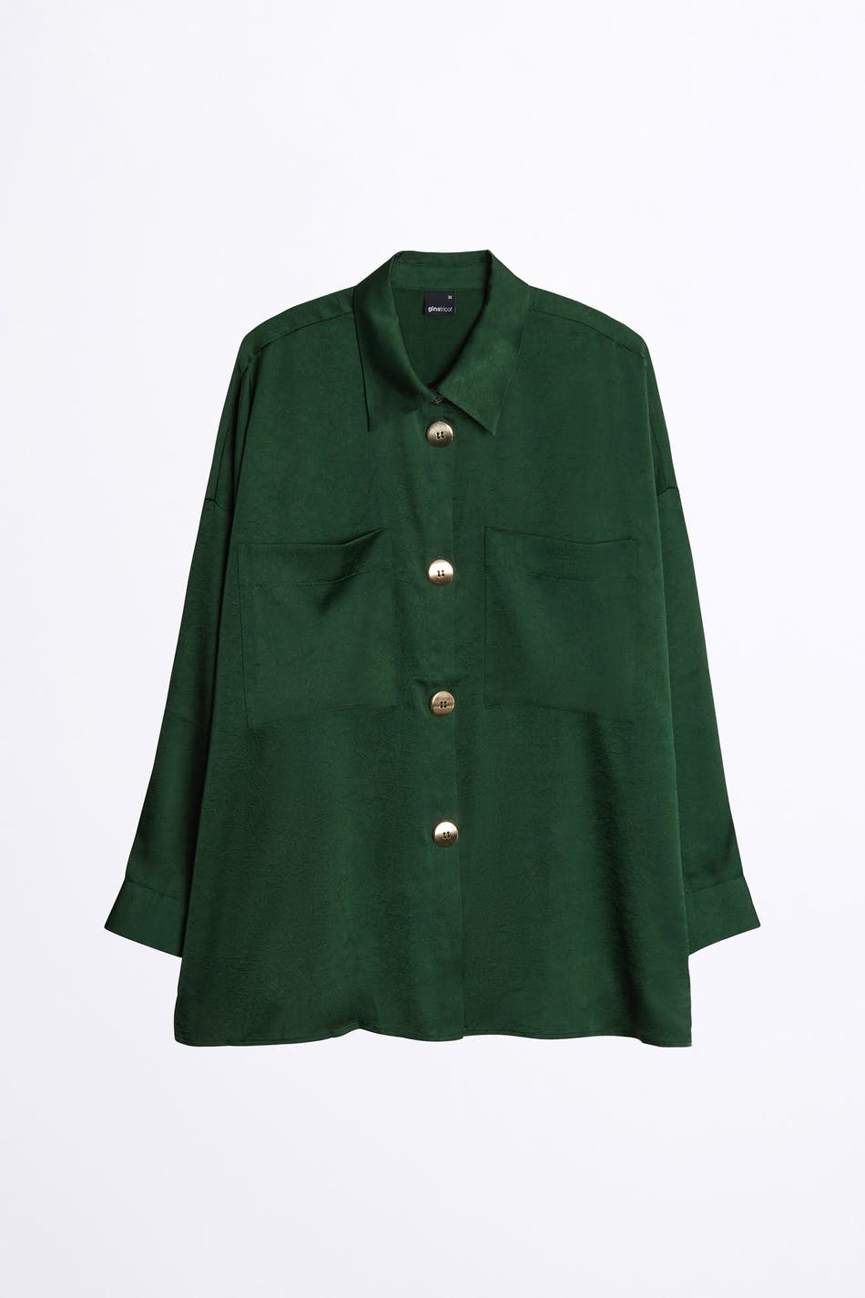 Sivi gold button shirt