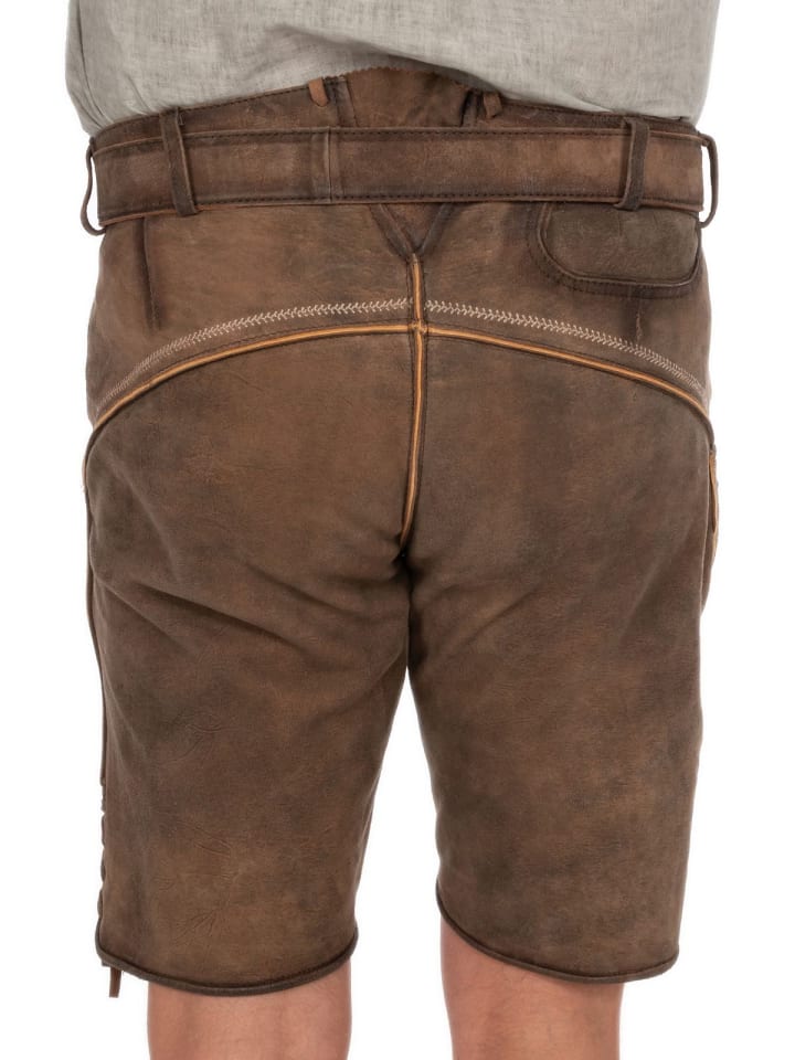 KRÜGER Lederhose 961267 in braun günstig kaufen
