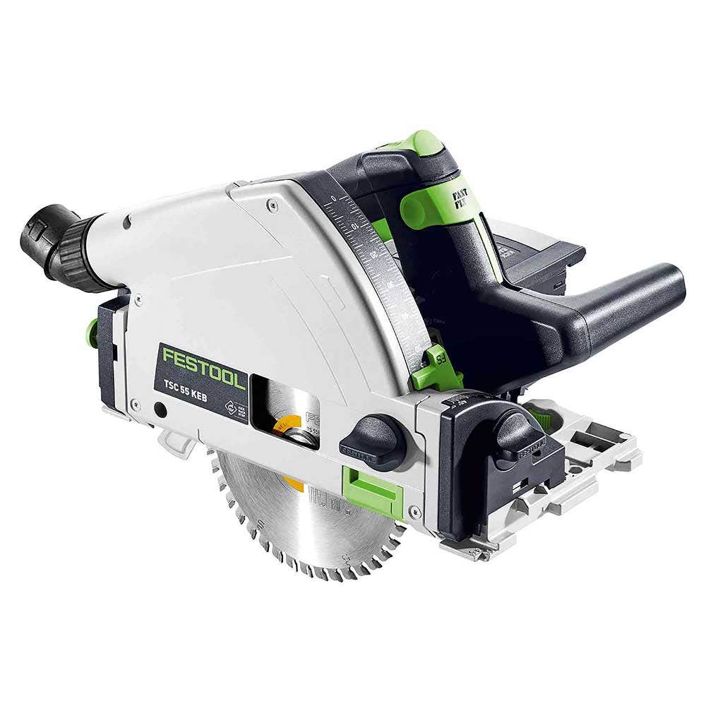 Serra de imersão sem escova FESTOOL 18V 2 x 5,2 Ah 160 mm com conjunto de trilho 1400 mm 577282