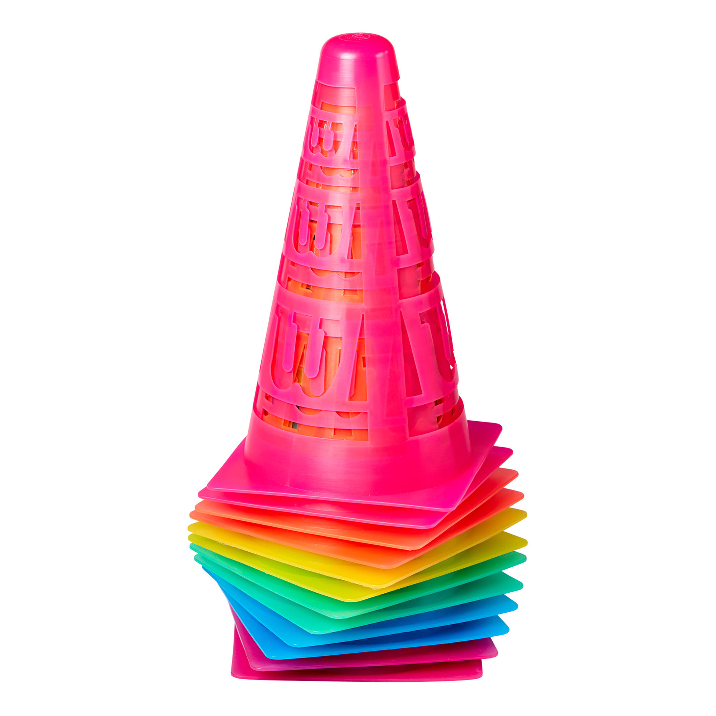 Safe Cones Markierungskegel 12er Pack - Mehrfarbig