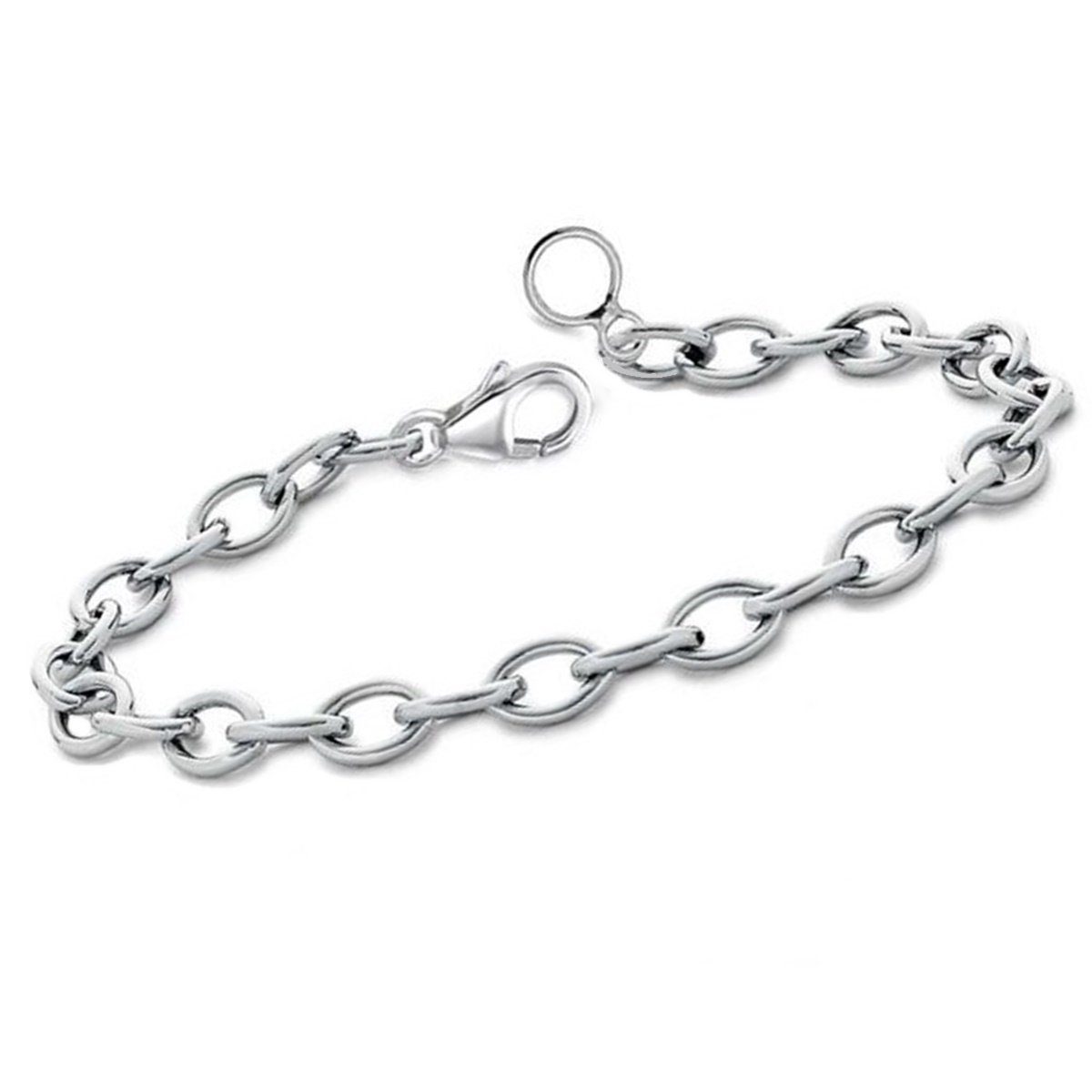Goldene Hufeisen Bettelarmband Stabiles Kinder, Mädchen, Jungen Armband Charm-Armband aus 925 Silber (1 Stück, inkl. Etui), Verstellbar
