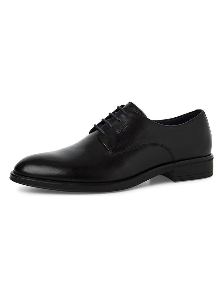 s.Oliver Leder-Schnürschuhe in Schwarz günstig kaufen