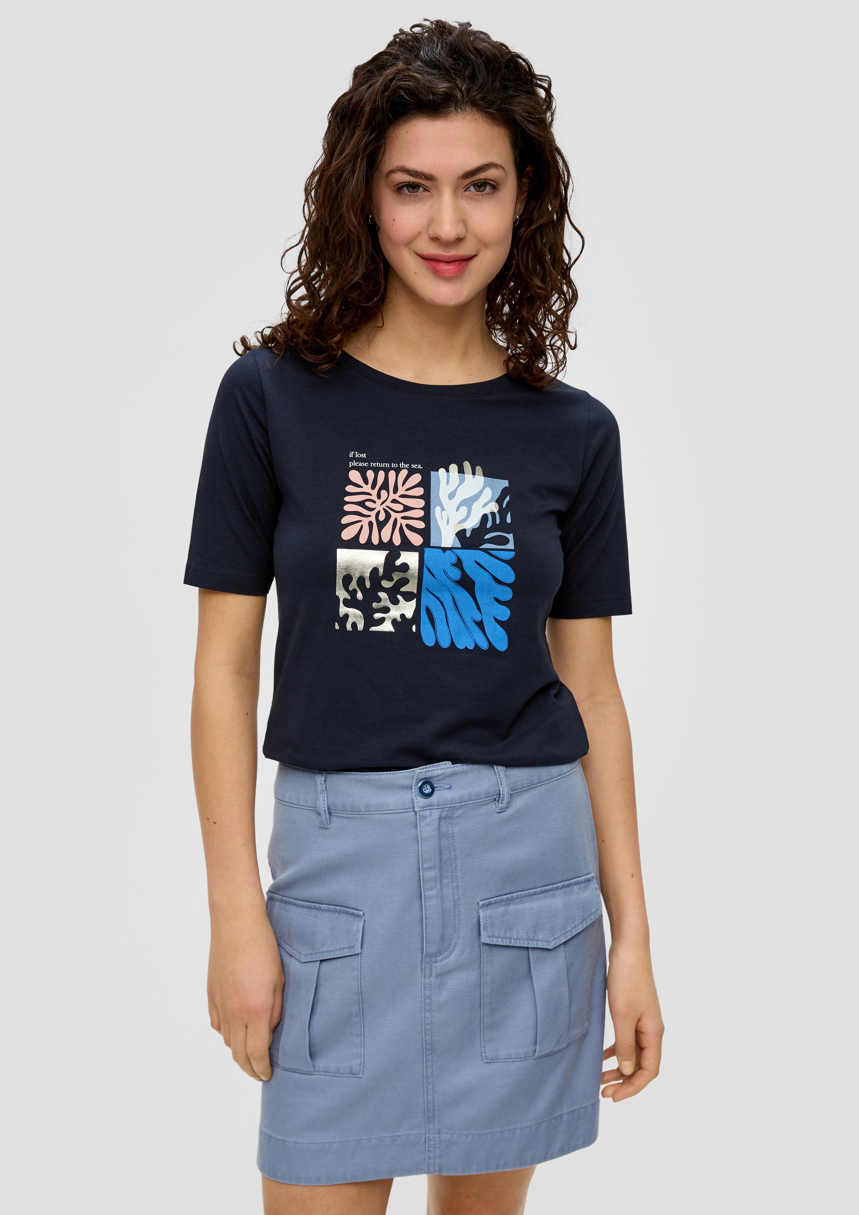 T-Shirt mit Frontprint  2144441-59D0