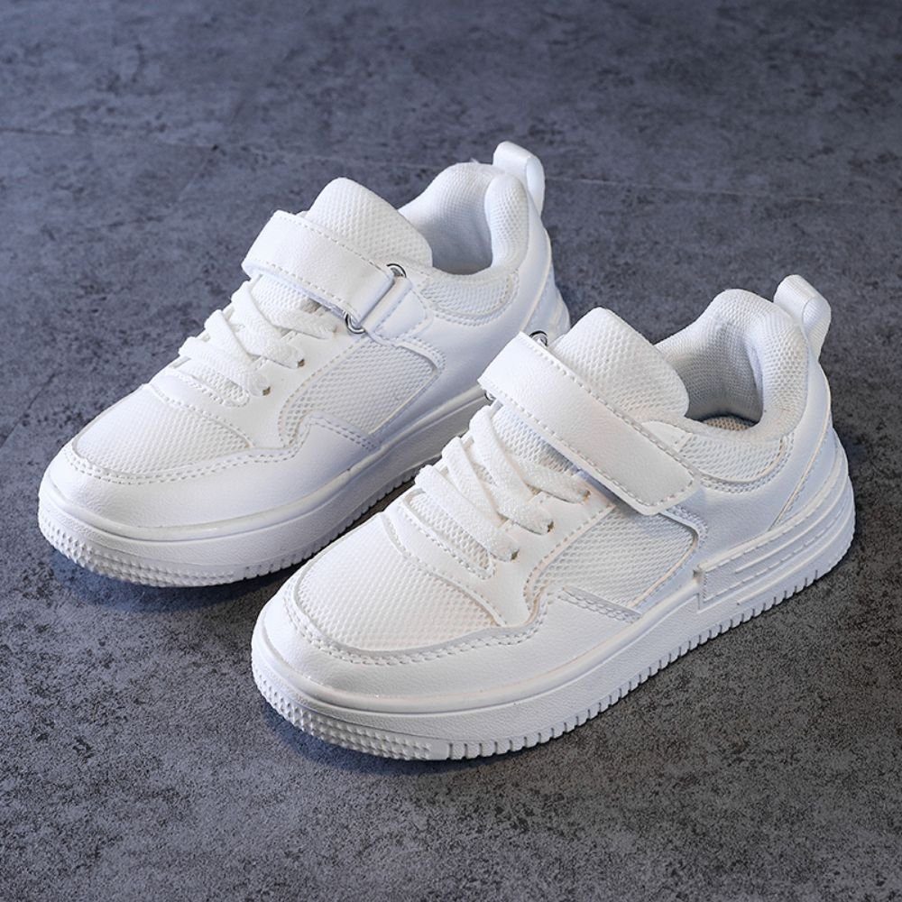 HUSKSWARE Sneaker (Weiße Kinderschuhe, atmungsaktiv, rutschfest) Kinder-Sneaker, Leichte und atmungsaktive Laufschuhe, Outdoor-Fitnessschuhe