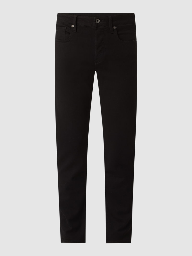 Slim Fit Jeans mit Stretch-Anteil in schwarz