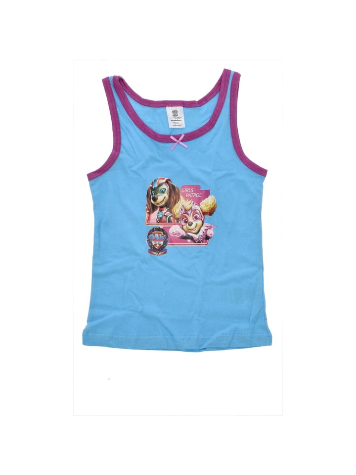 Paw Patrol Paw Patrol Mädchen Unterhemd 2er Set perfekt für den täglichen Spaß in Blau günstig kaufen onesize