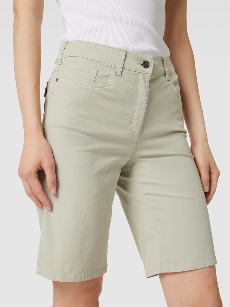Bermudas im 5-Pocket-Design Modell 'GRETA' in grün