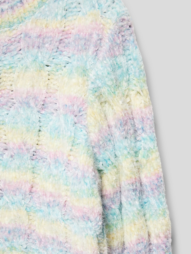 Strickpullover mit Streifenmuster Modell 'JOLIE' in mint