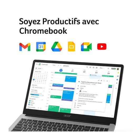 Laptop ACER Chromebook CB315-4HT-C8AU de 15,6