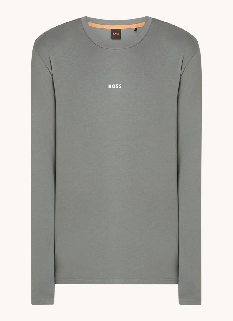 Koszulka z długim rękawem HUGO BOSS z nadrukowanym logo