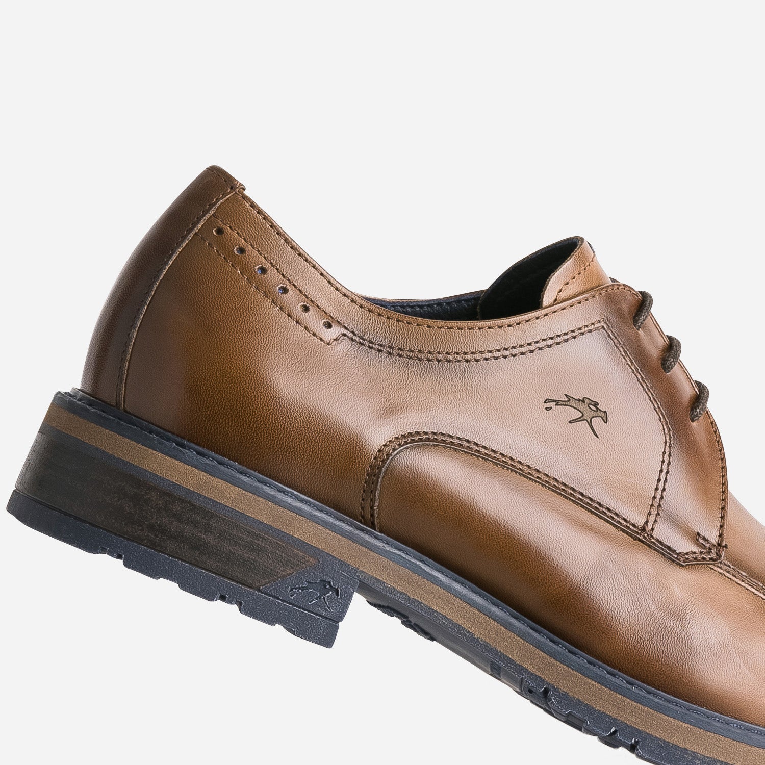 Derby FLUCHOS marron clair en cuir