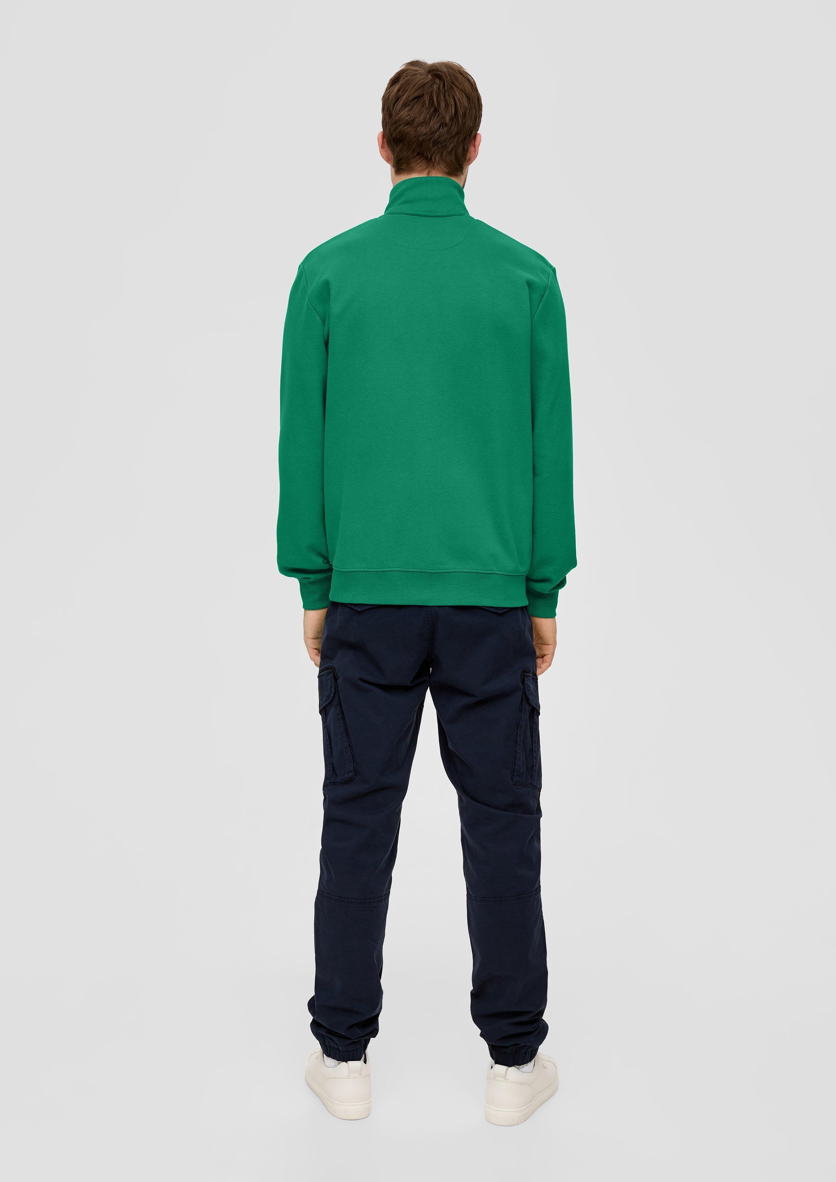 Sweatshirt-Jacke mit Stehkragen  2141491-7652