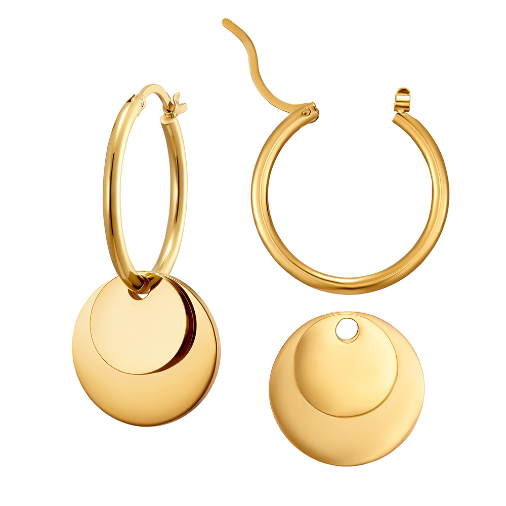 Heideman Boucles d'oreilles double cercle Boucles d'oreilles