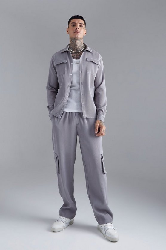 Lockere Cargohose mit elastischem Bund