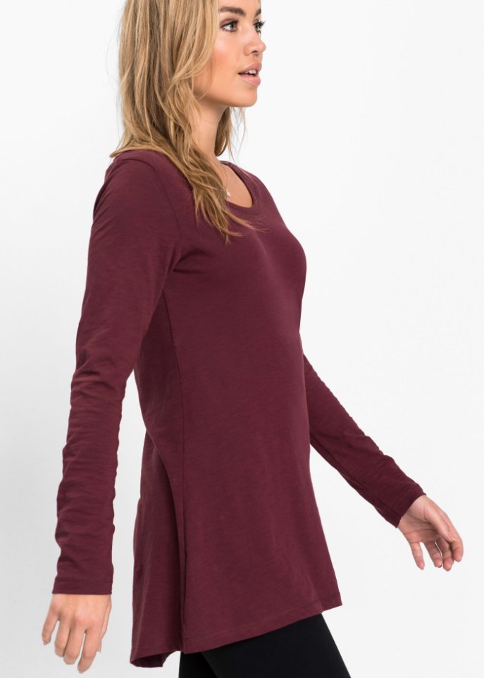 Langarmshirt mit Rundhalsausschnitt