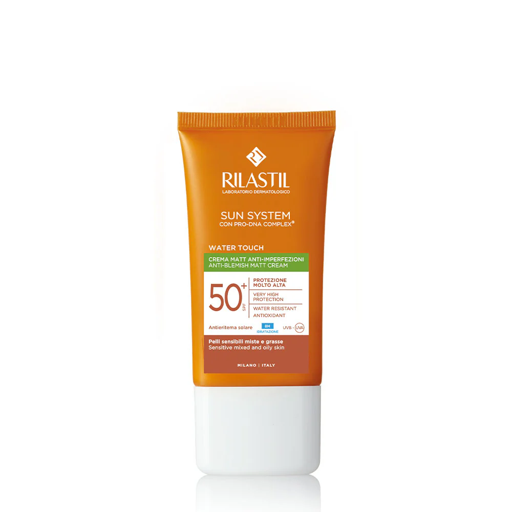 Sun System Water Touch Matt SPF50+ - augstas aizsardzības sejas saules aizsargkrēms.
