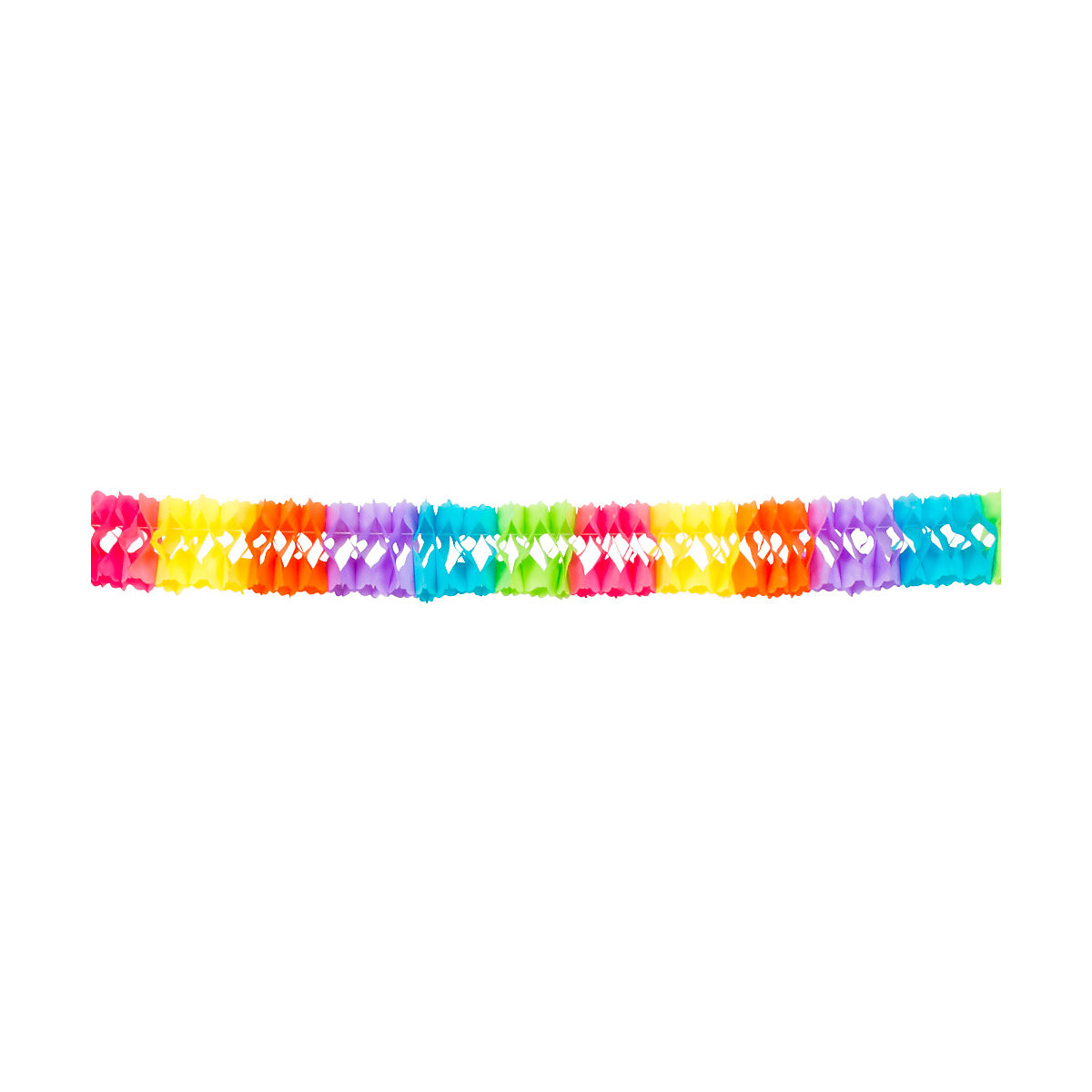 Wimpelkette Wimpelgirlande Fanadango Regenbogen, Papier, 6 m